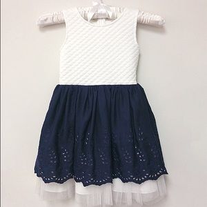 Tulle and Eyelet Cotton Dress